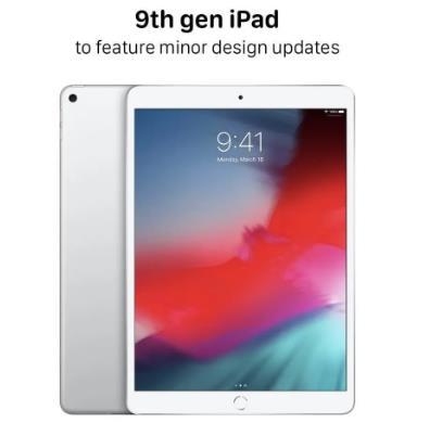 iPad 9代平板什么时候上市发布，价格方面多少钱