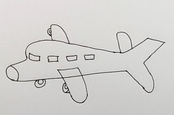 飞机怎么画好看又简单 飞机简笔画的画法