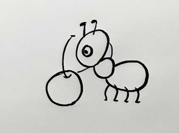蚂蚁怎么画简笔画  蚂蚁简笔画彩色