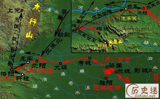 陈庆之北伐路线图