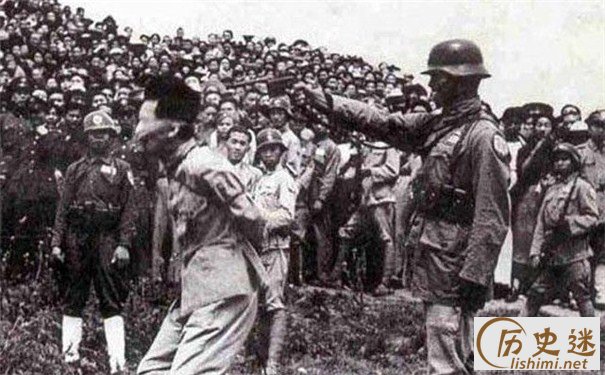 南京大屠杀“百人斩”战犯被枪决图片